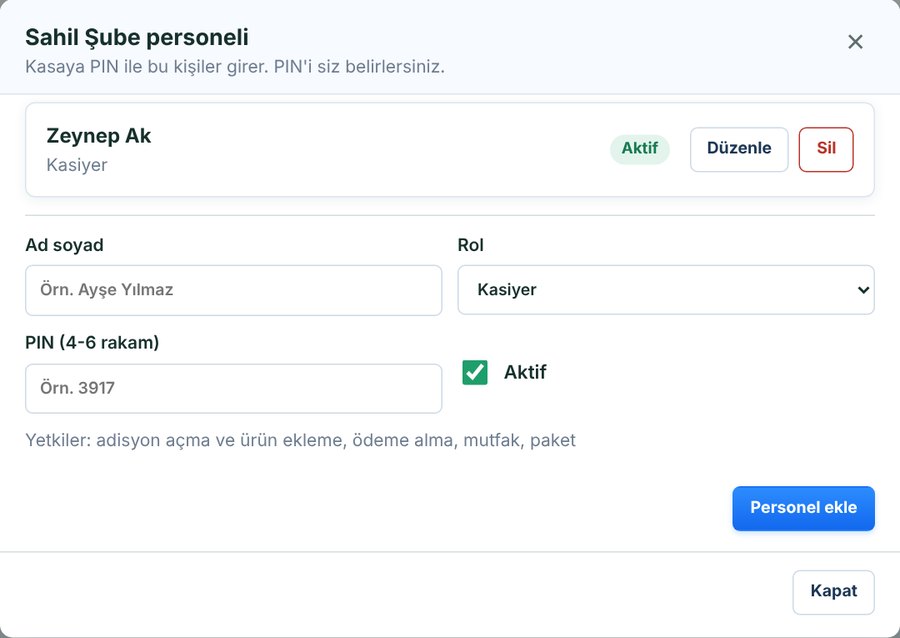 Şube personeli